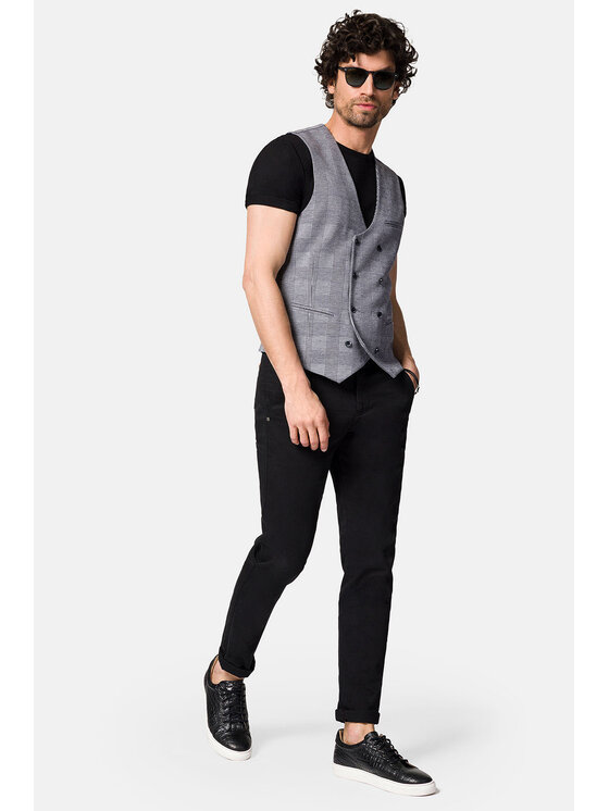 Lancerto Lancerto Kamizelka Belluno KA131123000003 Szary Slim Fit