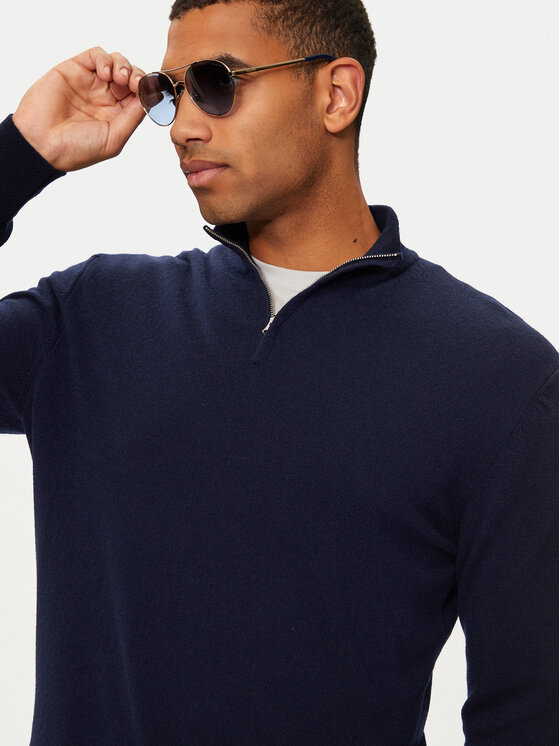 United Colors Of Benetton United Colors Of Benetton Pulover 1002U201I Bleumarin Regular Fit