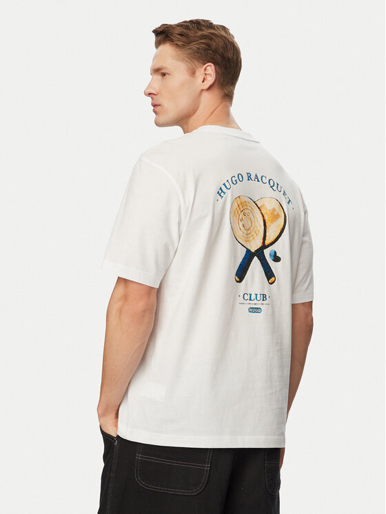 HUGO HUGO T-shirt Nulaxo 50560093 Krem Regular Fit