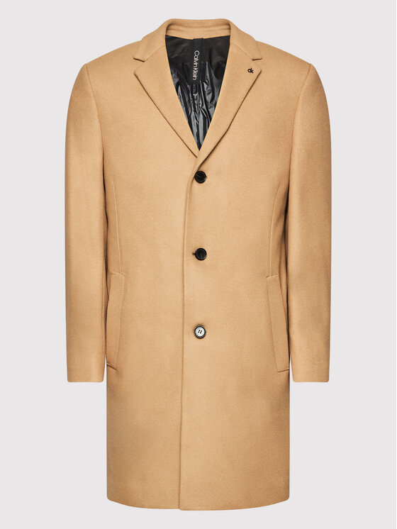 calvin klein double face crombie coat