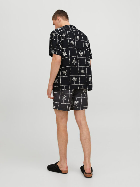 Jack & Jones Jack & Jones Koszula Jorluke 12255727 Czarny Relaxed Fit
