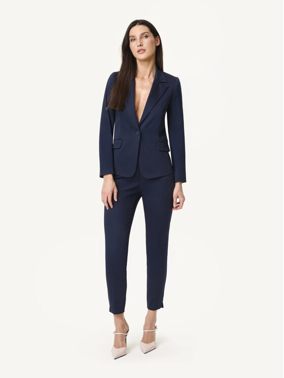 KMX KMX Marynarka 107710012 Czarny Fitted Fit