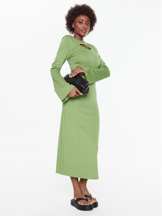 Gestuz Gestuz Ежедневна рокля Anka 10906826 Зелен Slim Fit