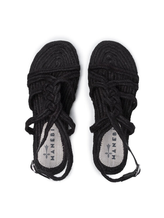 Manebi Manebi Espadrilles Rope Sandals F 7.6 Y0 Schwarz