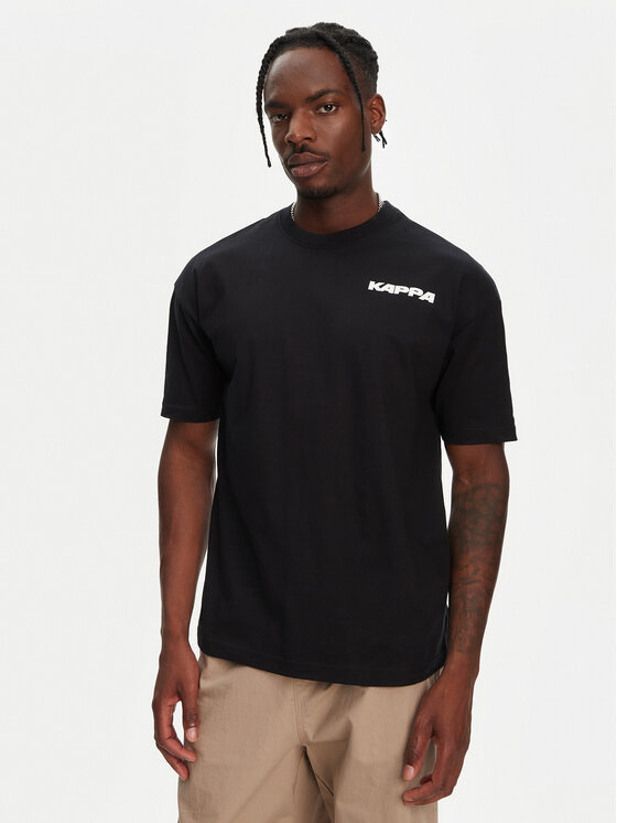 Kappa Kappa T-Shirt Nyle 351S5GW Czarny Regular Fit