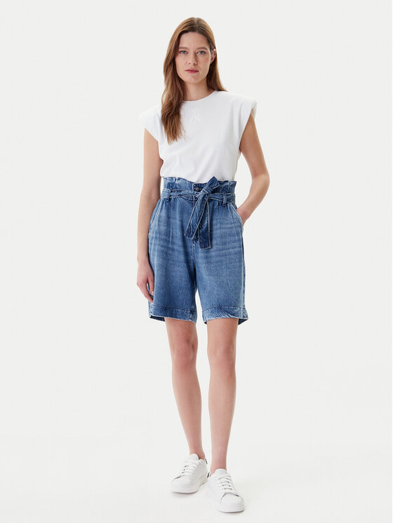 Mustang Mustang Τζιν σορτσάκια Jericho 1016559 Μπλε Loose Fit