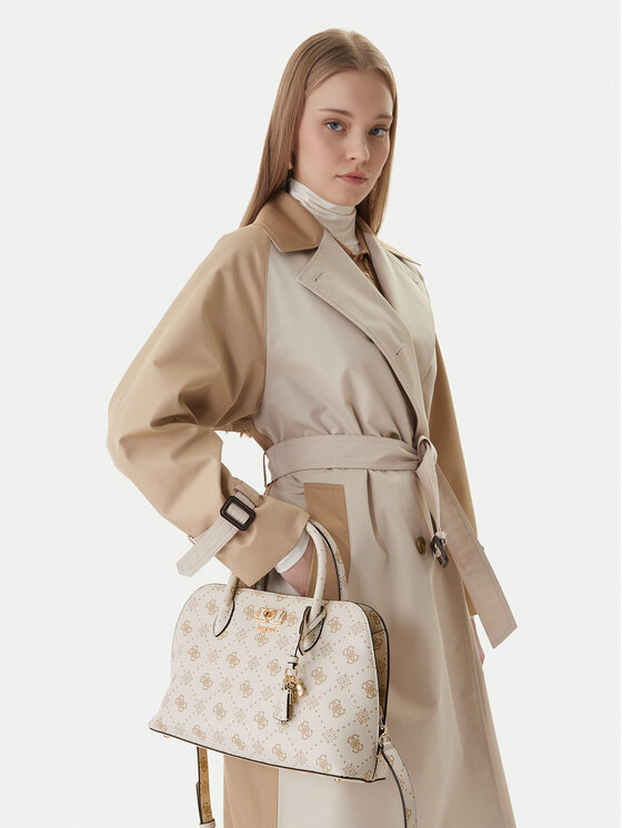 Guess Guess Geantă Emelie Logo HWGP99 28060 Écru