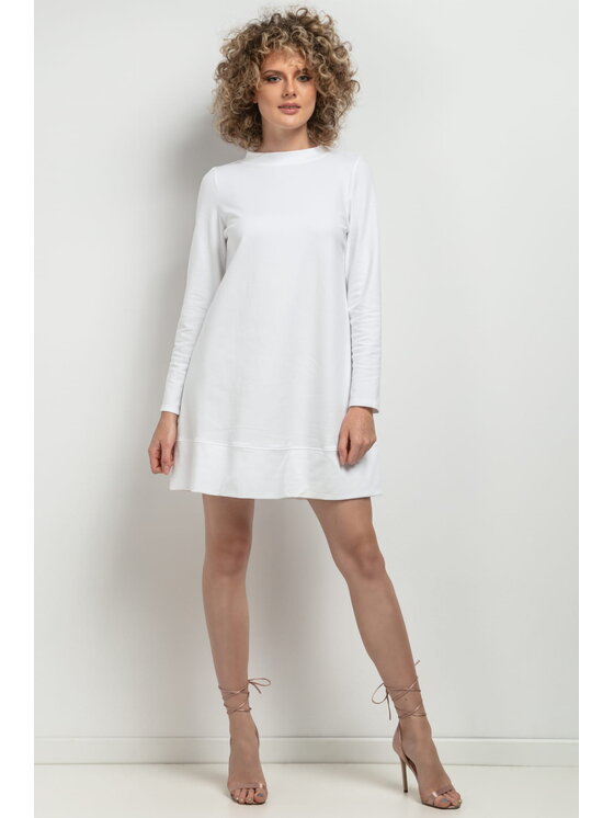 Tessita Tessita Sukienka codzienna MMM36 Biały Relaxed Fit