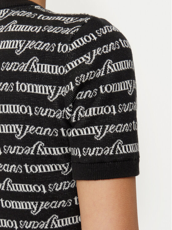 Tommy Jeans Tommy Jeans Každodenní šaty DW0DW19478 Černá Slim Fit