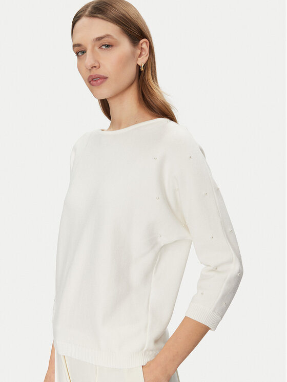 Tatuum Tatuum Pullover Perlo T2424.090B Weiß Regular Fit