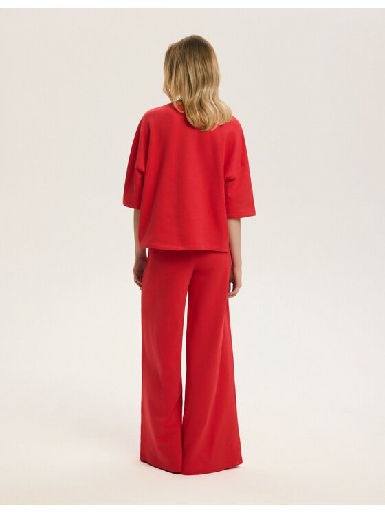 Esotiq Esotiq Piżama 43774 Czerwony Regular Fit