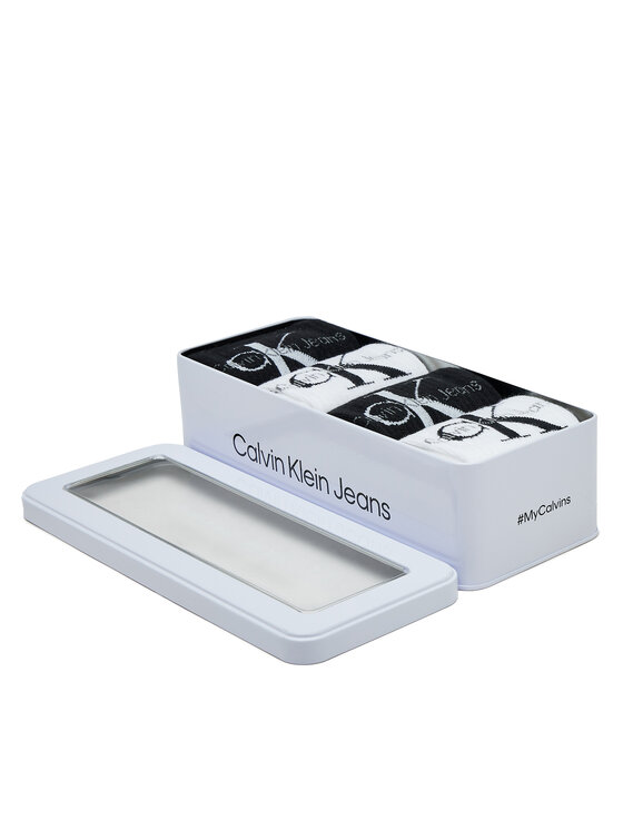 Calvin Klein Jeans Calvin Klein Jeans Sada 4 párů dámských vysokých ponožek 701224131 Bílá
