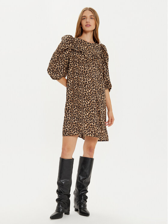 Vila Vila Ежедневна рокля Orla 14105031 Кафяв Regular Fit