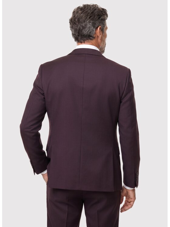 Pako Lorente Pako Lorente Marynarka P26WP-3G-005 Bordowy Slim Fit