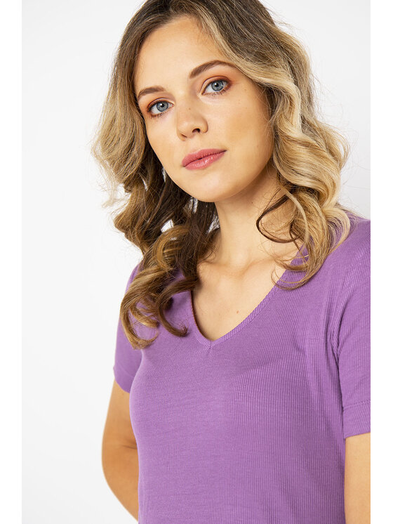 QUIOSQUE QUIOSQUE Halenka 22-TD-BS10 Fialová Regular Fit