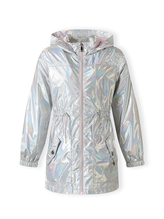 minoti minoti Kurtka przeciwdeszczowa 18COAT22 Srebrny Regular Fit