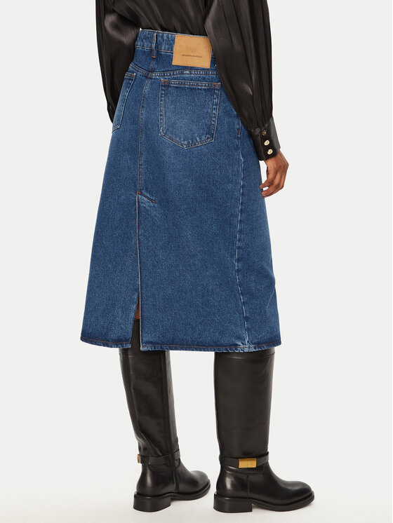 AMI PARIS AMI PARIS Farmer szoknya FSK235.DE0031 Kék Regular Fit