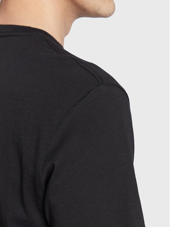 Guess Guess Tričko Logo M3GI61 K9RM1 Čierna Slim Fit