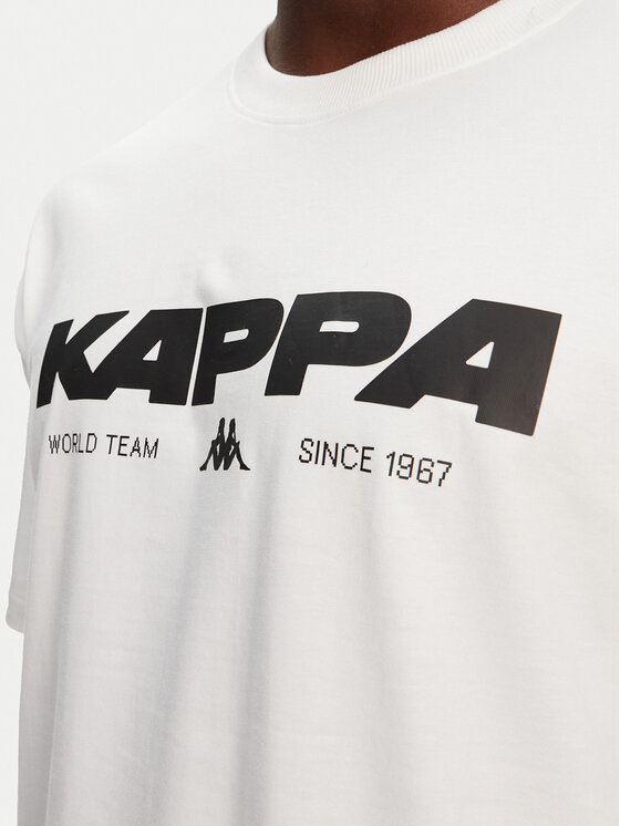Kappa Kappa T-Shirt Nhisso 351S5MW Biały Regular Fit