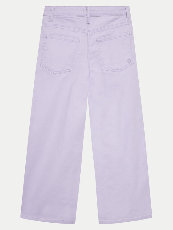 United Colors Of Benetton United Colors Of Benetton Jeansy 4RISCE02T Fioletowy Wide Leg
