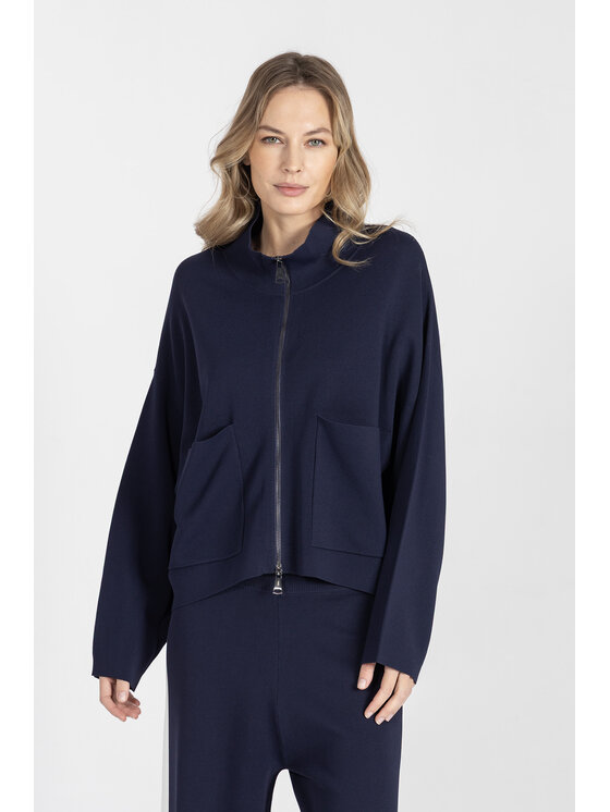Deni Cler Milano Deni Cler Milano Bluza T-DC-W002-F2-20-58-1 Granatowy Oversize