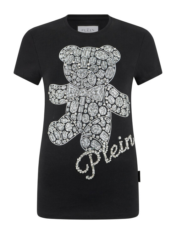 PHILIPP PLEIN PHILIPP PLEIN T-shirt 31070 Nero Skin Tight Fit