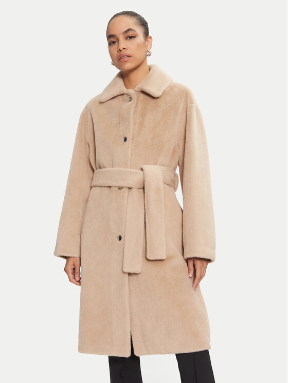 PINKO Prechodný kabát 103836 A1ZN Béžová Regular Fit