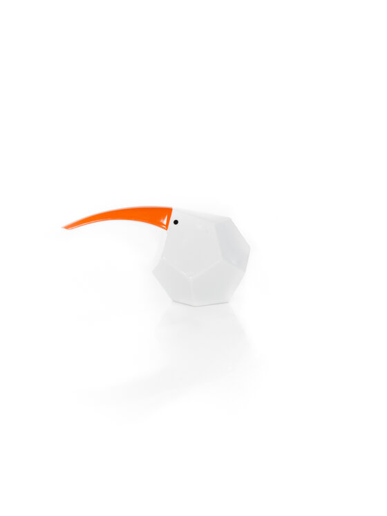 Ćmielów Design Studio Ćmielów Design Studio Figurka Ptak Kiwi Stojące Biały
