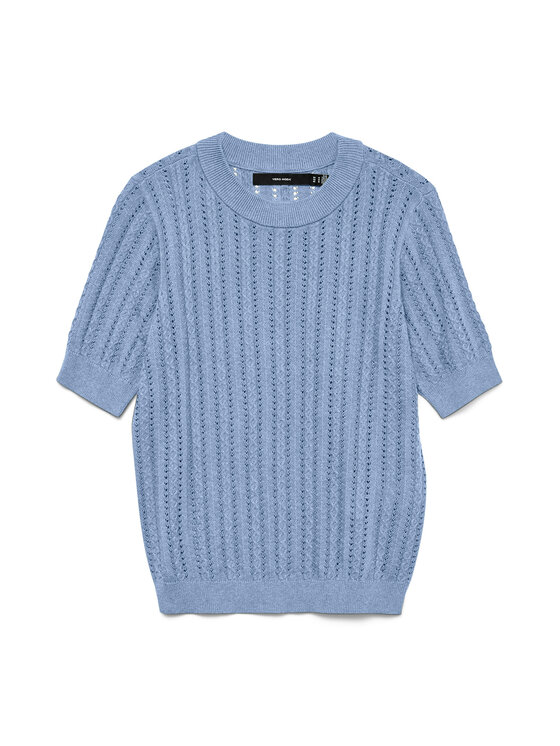 Vero Moda Vero Moda Sweter Morena 10321893 Błękitny Slim Fit