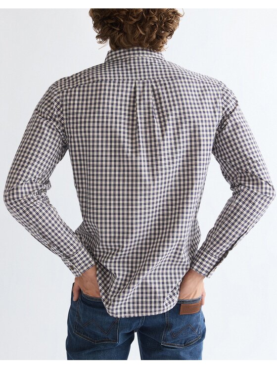 Wrangler Wrangler Koszula 1 PKT SHIRT Niebieski Regular Fit