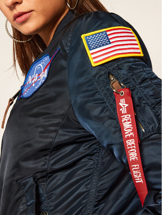 Alpha Industries Alpha Industries Geacă bomber Nasa 168007 Bleumarin Regular Fit
