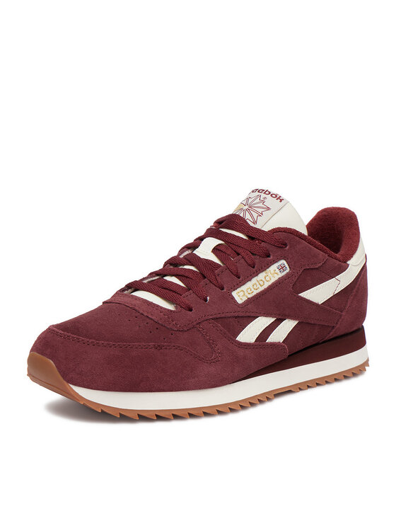 Reebok Reebok Sneakersy EO-CLASSIC LEATHER RIPPLE 100279098 Bordowy