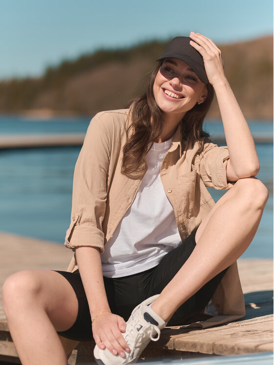 Kaffe Kaffe Πουκάμισο Naya 10506337 Μπεζ Relaxed Fit