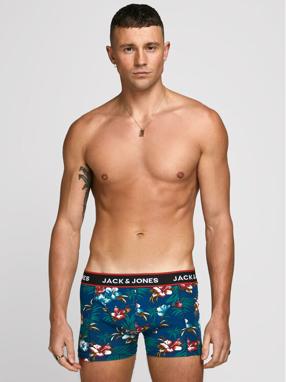 Jack&Jones Jack&Jones Komplet 3 par bokserek Flower 12171253 Kolorowy