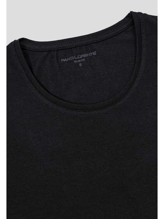 Pako Lorente Pako Lorente T-Shirt P0B2B-TT-001 Czarny Regular Fit