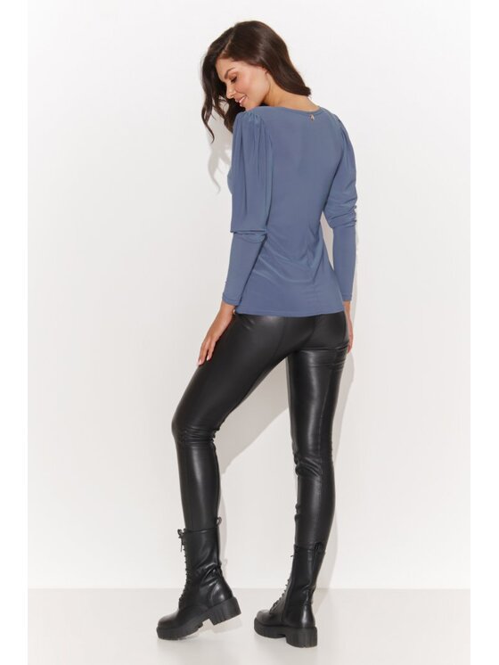 Numinou Numinou Bluzka NU461 Niebieski Regular Fit