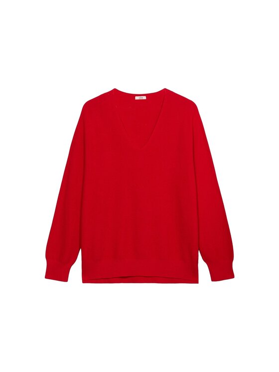 Oltre Oltre Cardigan M127E002127N016 Rosso Regular Fit