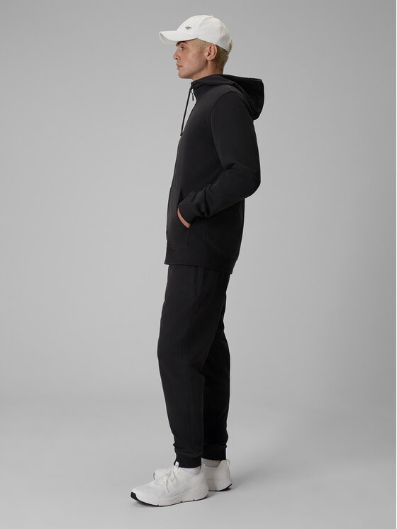 4F 4F Spodnie dresowe BASIC+ Szary ciemny Regular Fit
