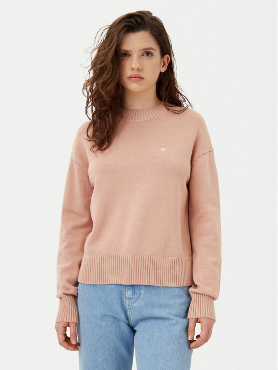 Calvin Klein Jeans Sveter Monogram J20J224802 Oranžová Regular Fit