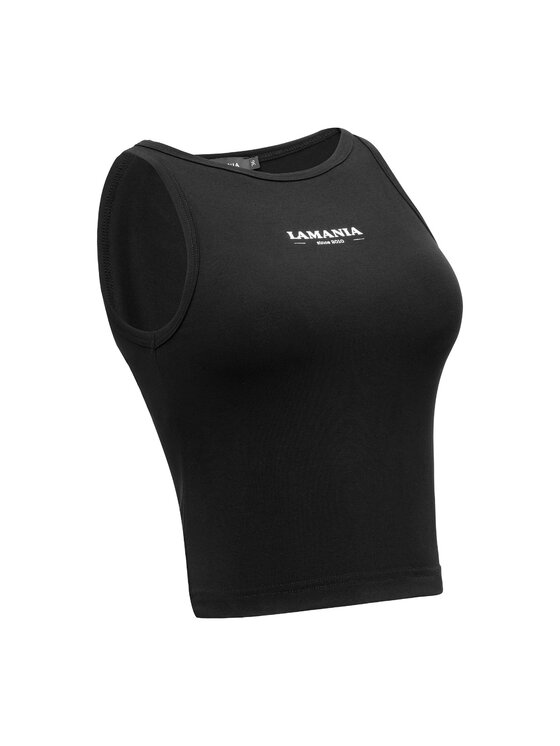 La Mania La Mania Top BASIC 3 CROP TOP 2 Nero Classic Fit
