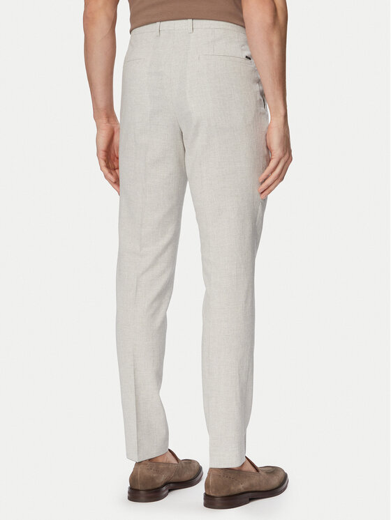 BOSS BOSS Spodnie materiałowe H-Genius-253 50561874 Szary Slim Fit