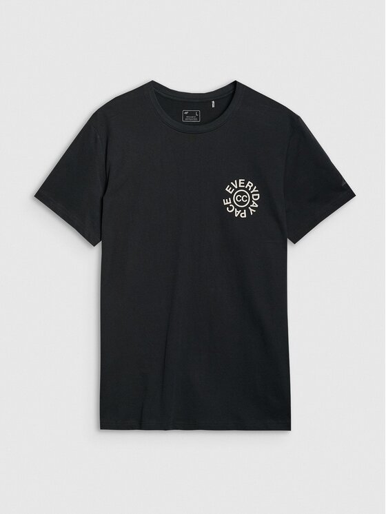 4F 4F T-shirt FWSS25TTSHM1980-20S Nero Regular Fit