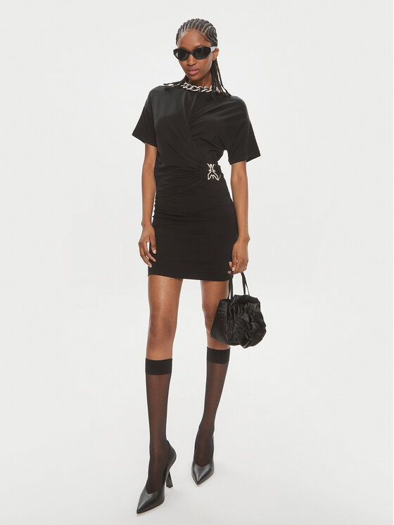 Patrizia Pepe Patrizia Pepe Ежедневна рокля 2A2760/J206-K103 Черен Regular Fit