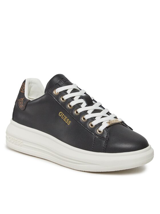 Guess Guess Sneakersy FL8VIB LEA12 Čierna