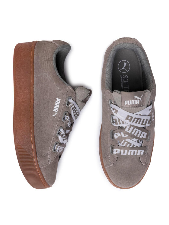 Puma Sneakers Vikky Platform Ribbon Mu 36531403 Gris Modivo