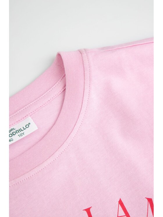 Coccodrillo Coccodrillo T-Shirt WC6143204QGJ-033 Różowy Regular Fit
