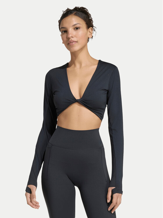 adidas adidas Tehniline särk Primelift Workout Twist Reversible Long Sleeve KF4131 Must Slim Fit