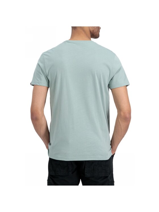 Alpha Industries Alpha Industries Tričko AI.188505-680-M Zelená Regular Fit
