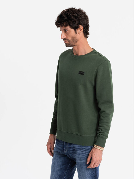 Ombre Ombre Mikina OM-SSNZ-0136 Zelená Regular Fit