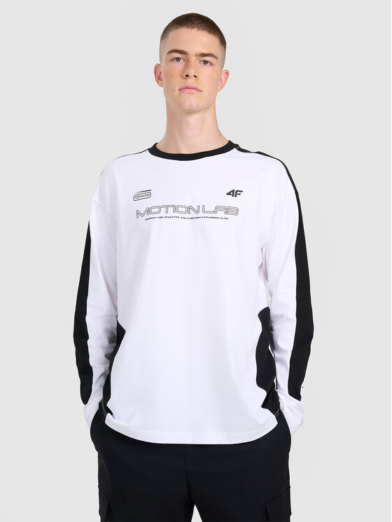 4F 4F Longsleeve DUO DYNAMICS Biały Oversize